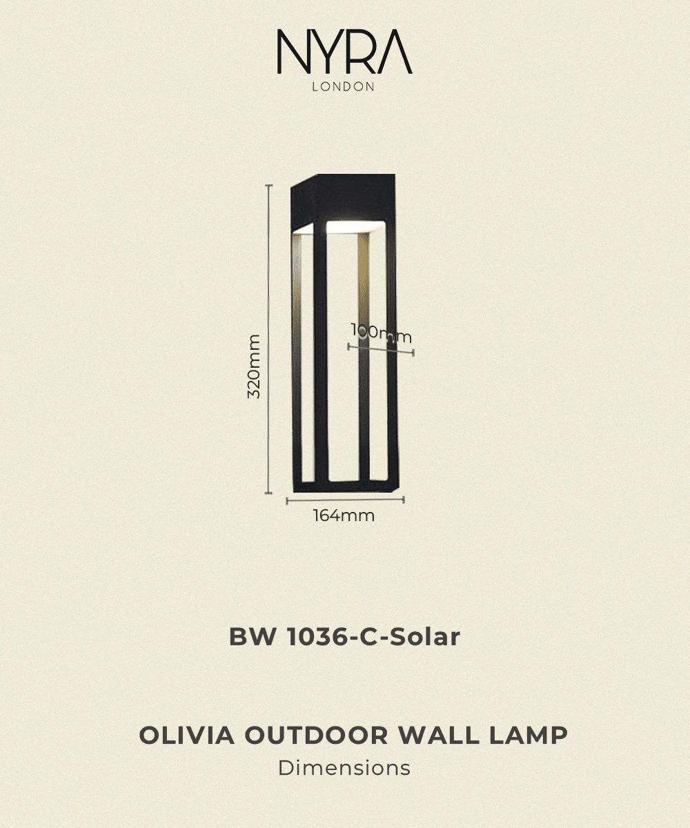 Nysa Nordic Outdoor Wall Light LED Garden Lamp For Patio Decor | Temsk