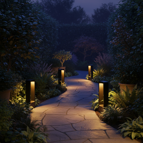 GardenGlow Elegant Pathway And Flower Bed LED Lighting By Temsk For Outdoor Spaces