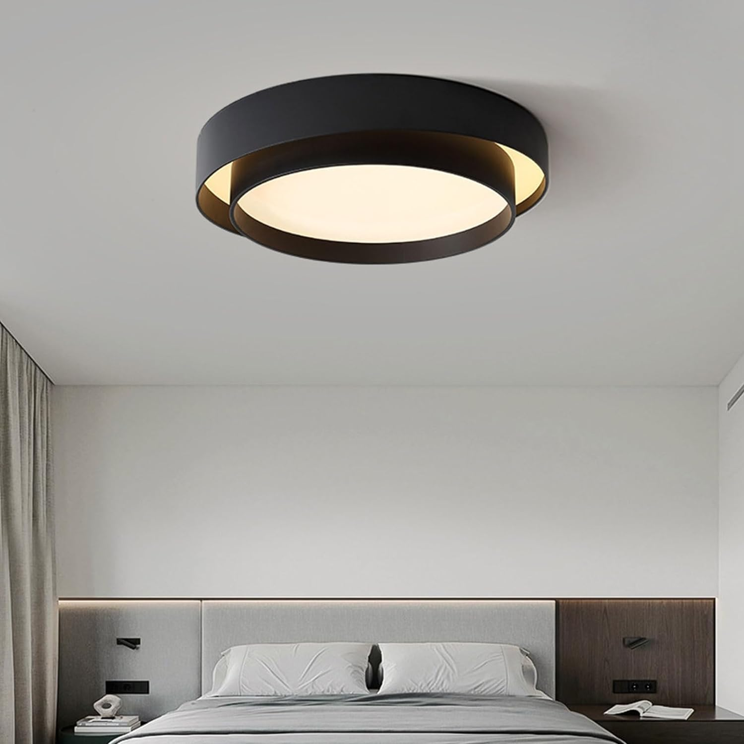 Nordische runde LED-Deckenleuchte im minimalistischen Design | Temsk