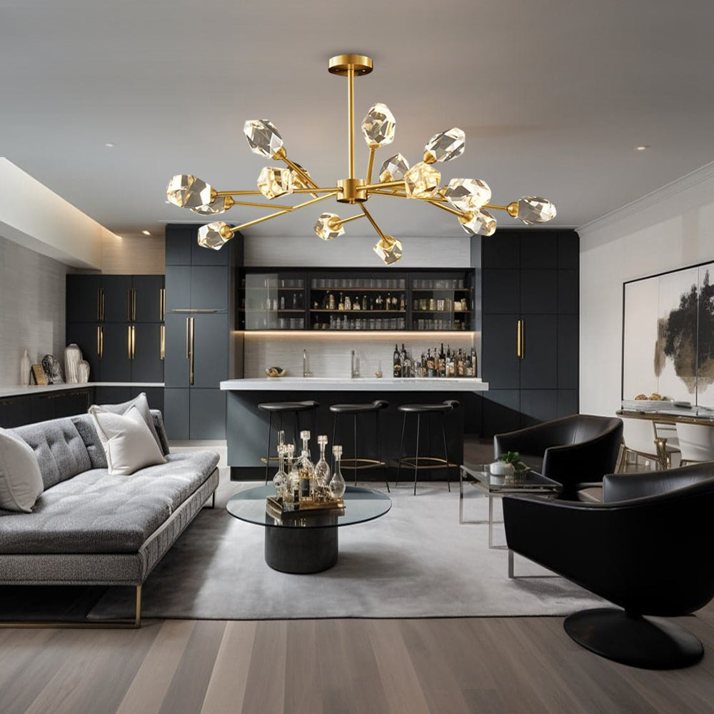 Aurelia Crystal Pendant Light With Modern Design And Bright Beams | Temsk