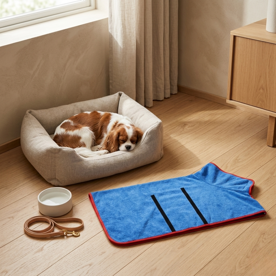 Microfiber Dog Drying Towel For After Bath Use At Home | Temsk