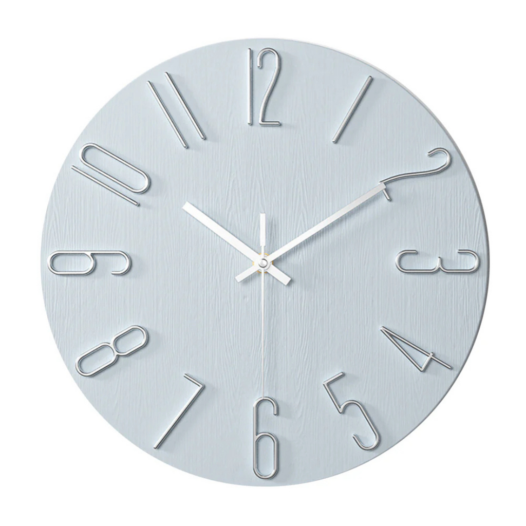 Edle minimalistische Wanduhr mit modernen goldenen Akzenten | Temsk