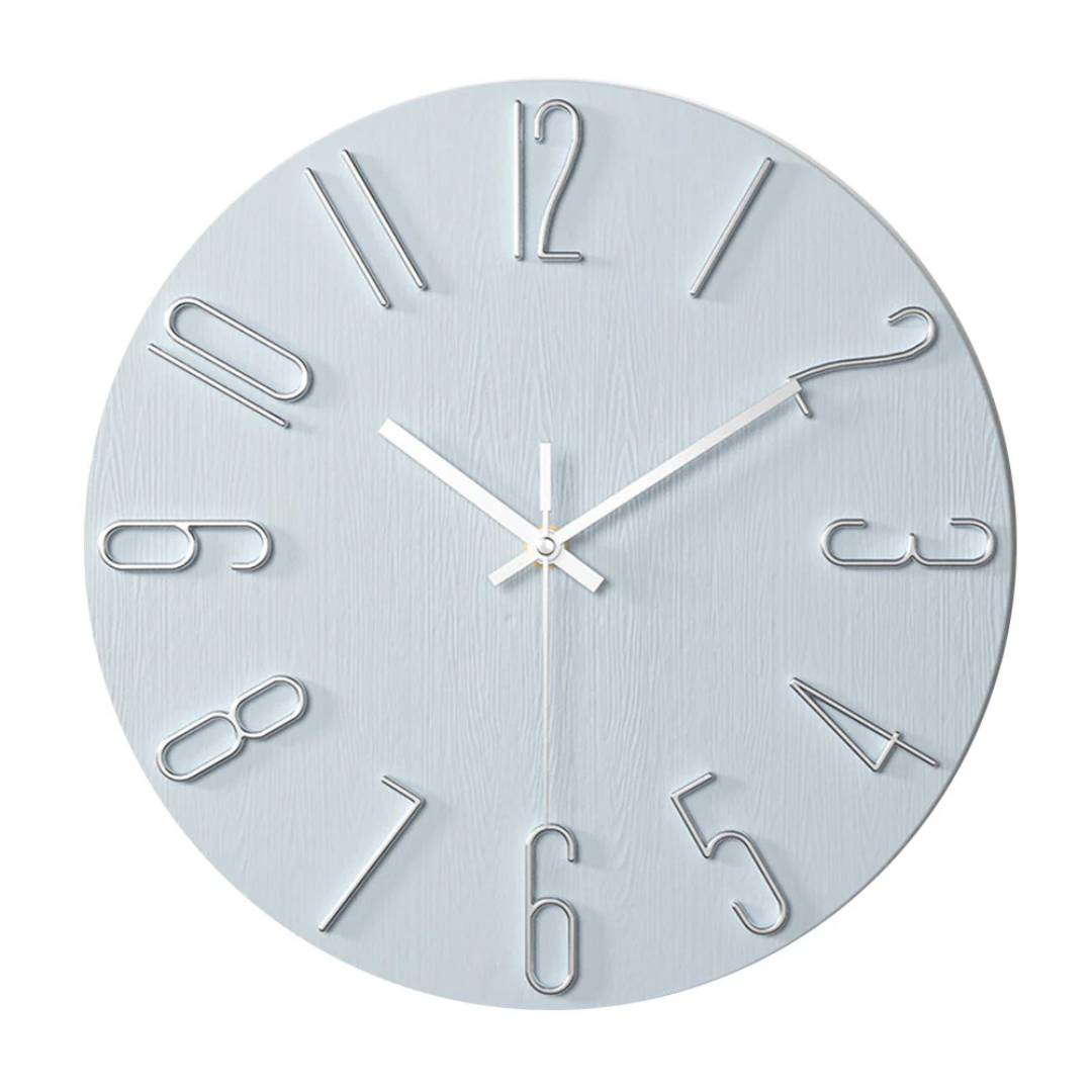 Edle minimalistische Wanduhr mit modernen goldenen Akzenten | Temsk