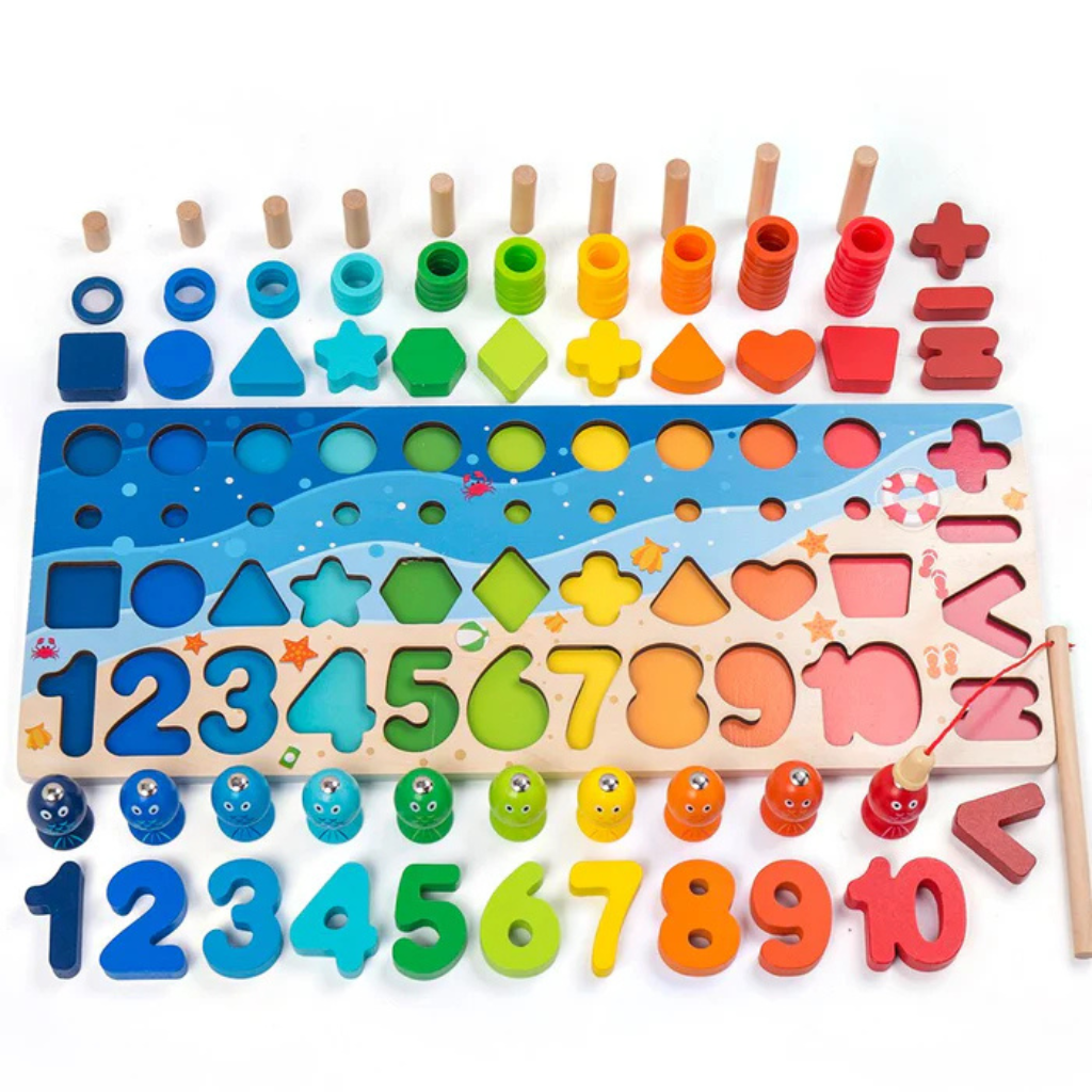 Montessori Activity Board Wooden Toy For Toddlers Learning | Temsk