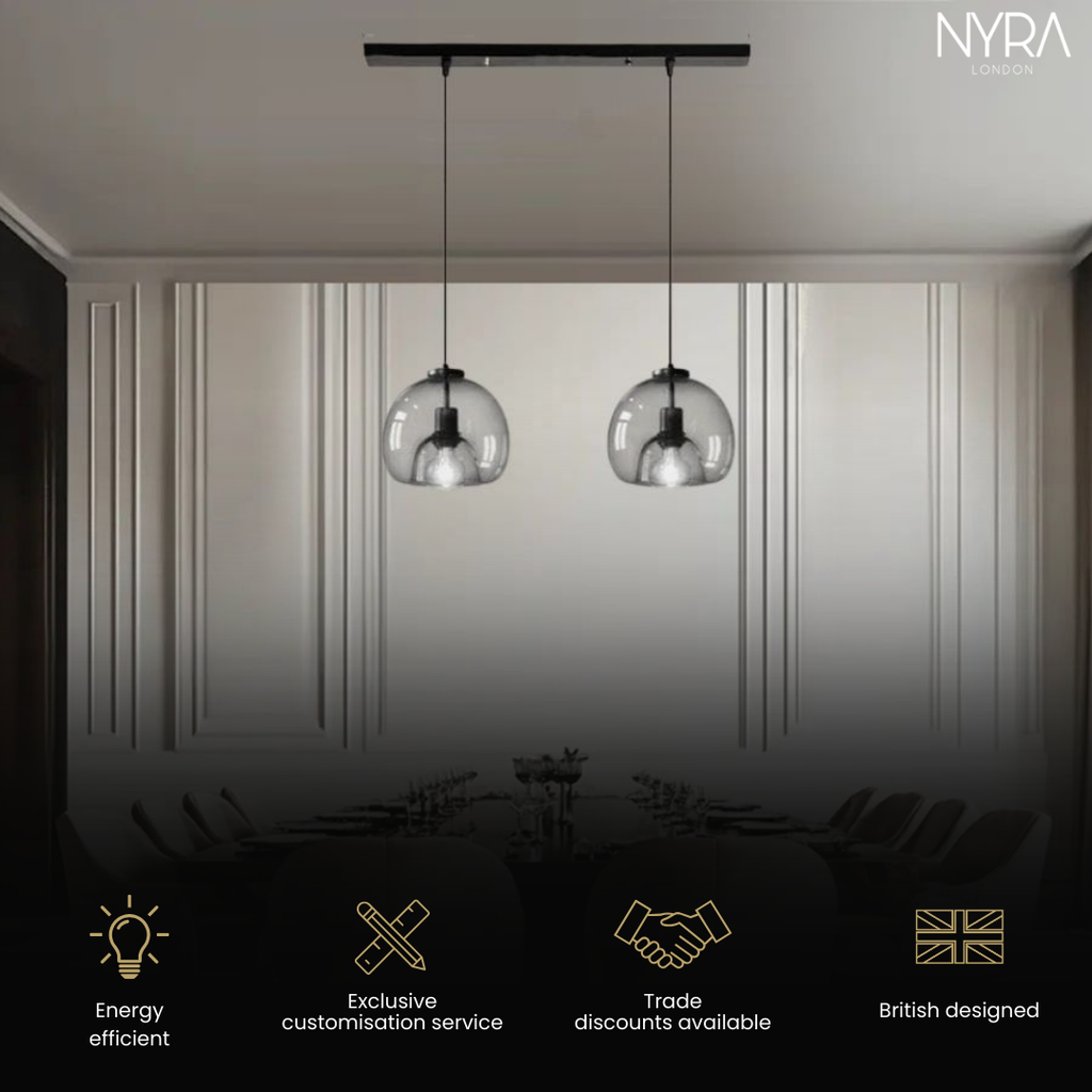 Lampade a sospensione Aurelia in vetro per cucine moderne e altro | Temsk