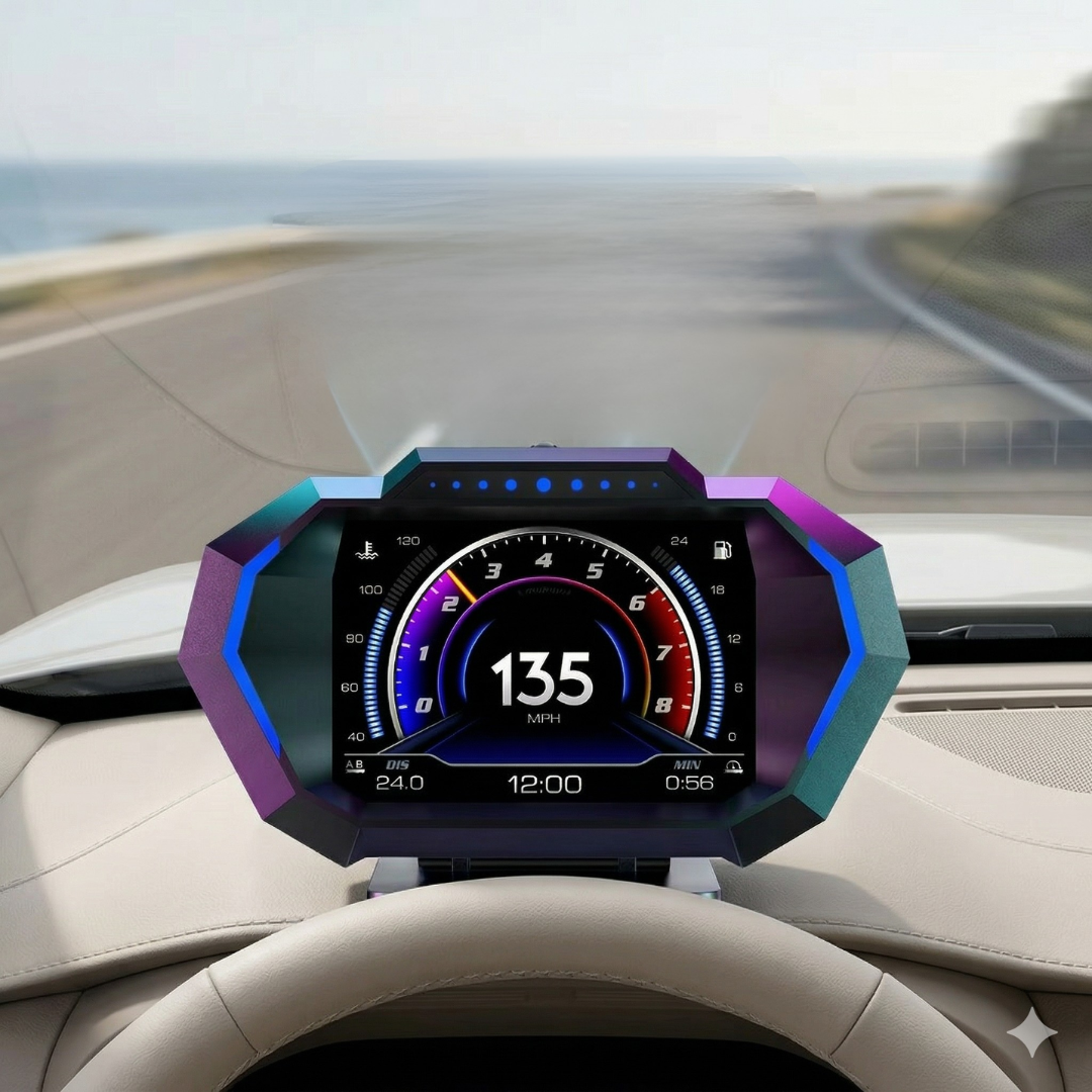 GPS Heads-Up Display for Vehicles and Real-Time Data | Temsk