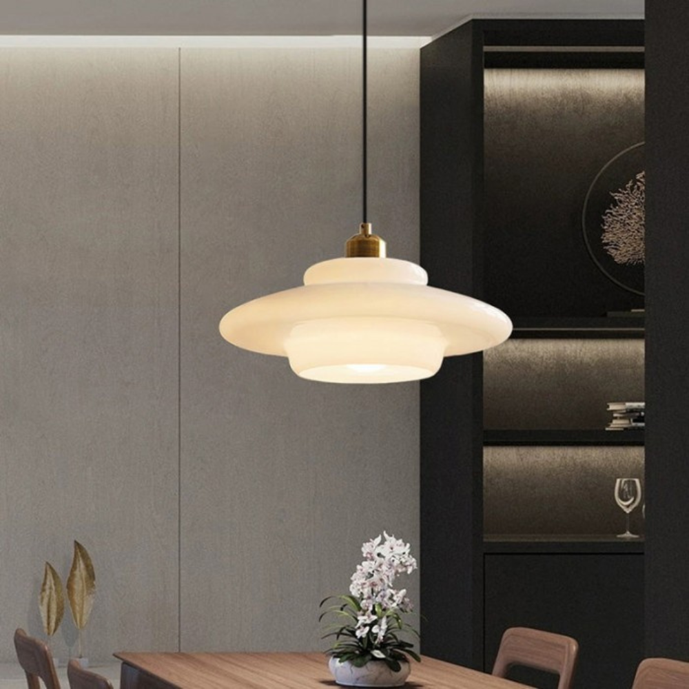 Gold Finish Art Deco Ceiling Lamp With Brass And Glass Vintage Design | Temsk