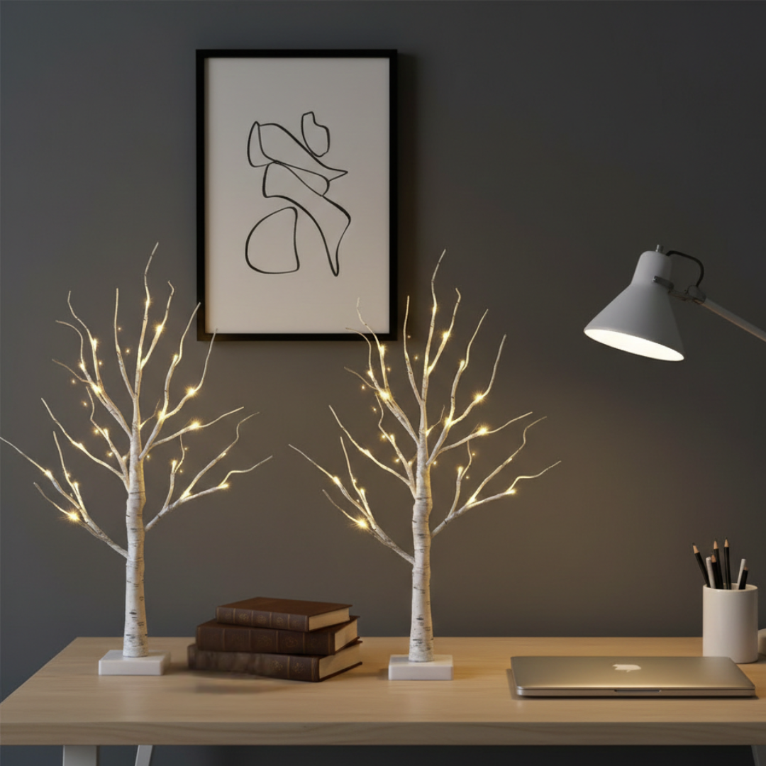 Birch Tree LED Light Decor For Cozy Ambience At Home | Temsk
