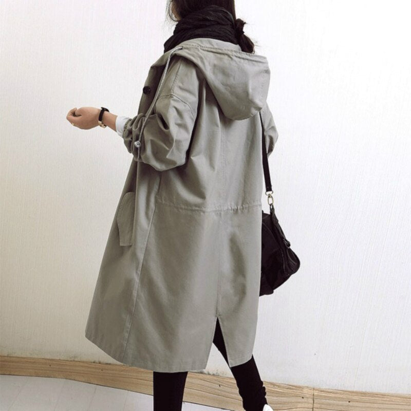 AuroraWeave Fashionable Trench Coat For Women Long Style Seasonal 2024 | Temsk