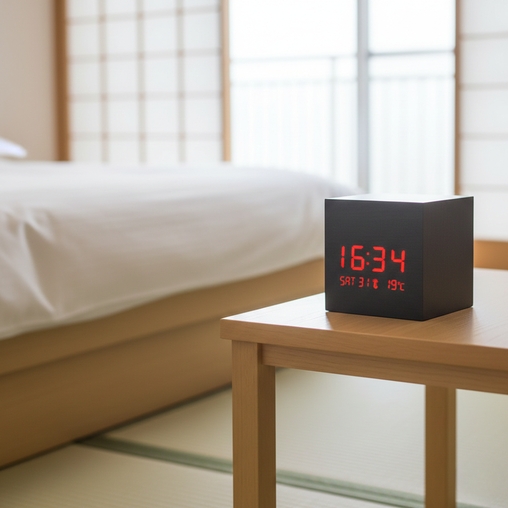 LED Cube Alarm Clock For Modern Mornings And Desk Use | Temsk