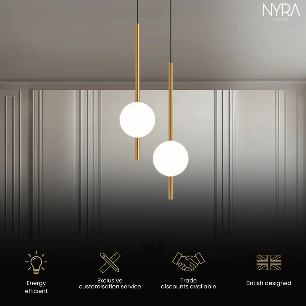 NovaGlow závěsná světla pro moderní obývací pokoje a chodby | Temsk