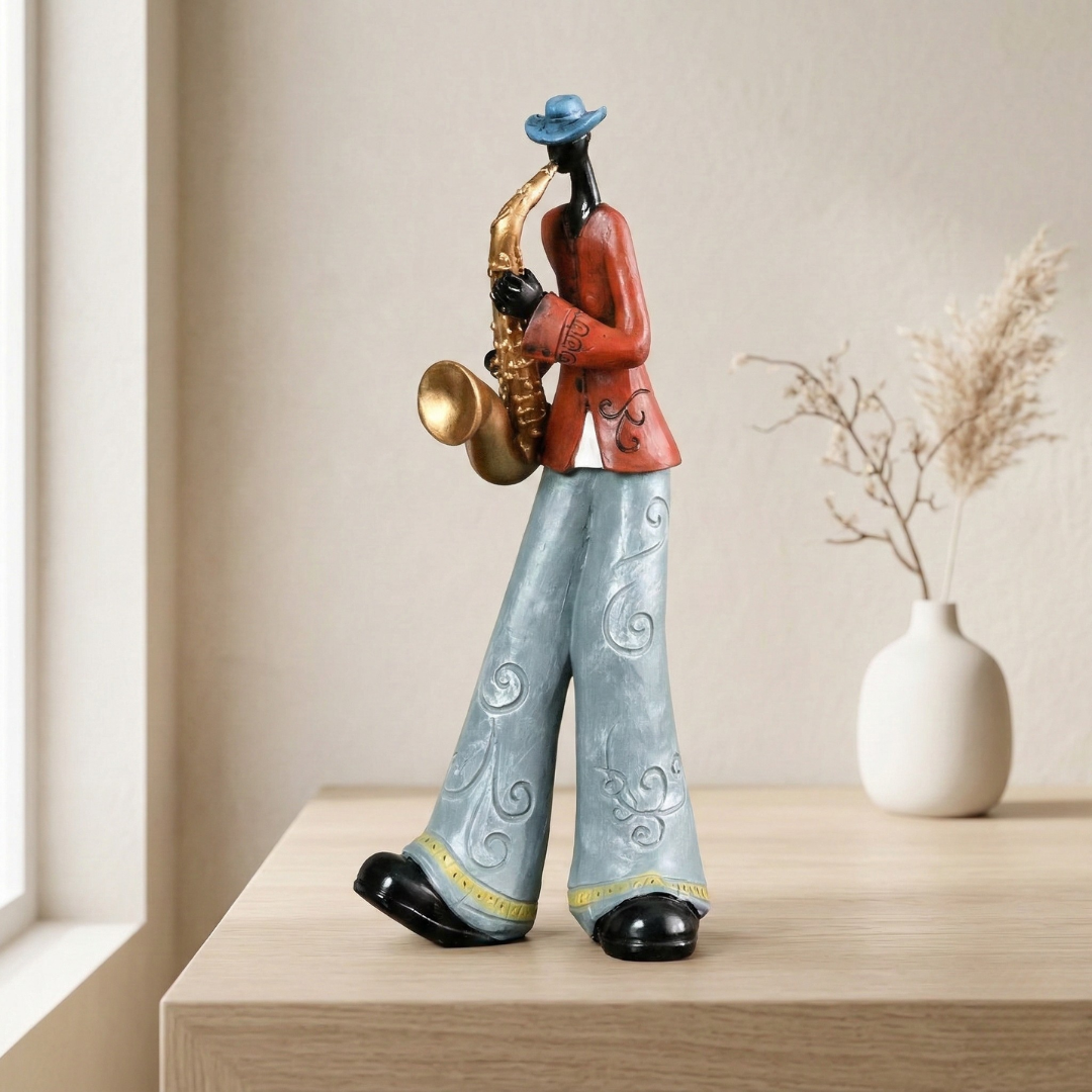 Elegant Abstract Jazz Music Resin Sculpture Figurine | Temsk