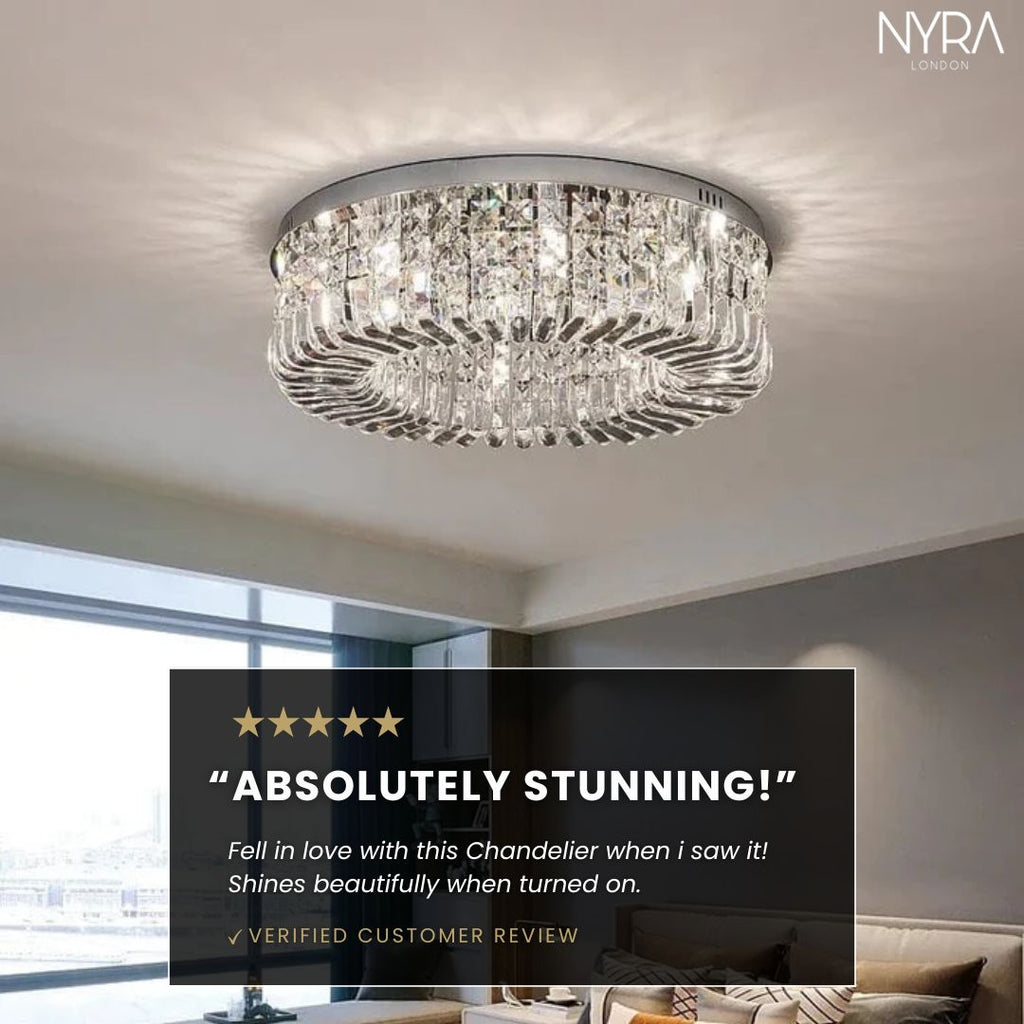 Aurelia Ring Crystal Chandelier for Elegant Hallways and Living Areas | Temsk