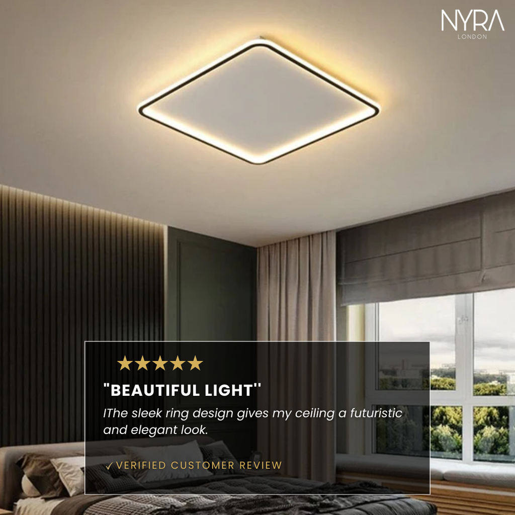 LumaEdge Slim LED Ceiling Lamp For Modern Interiors With Minimalist Glow | Temsk