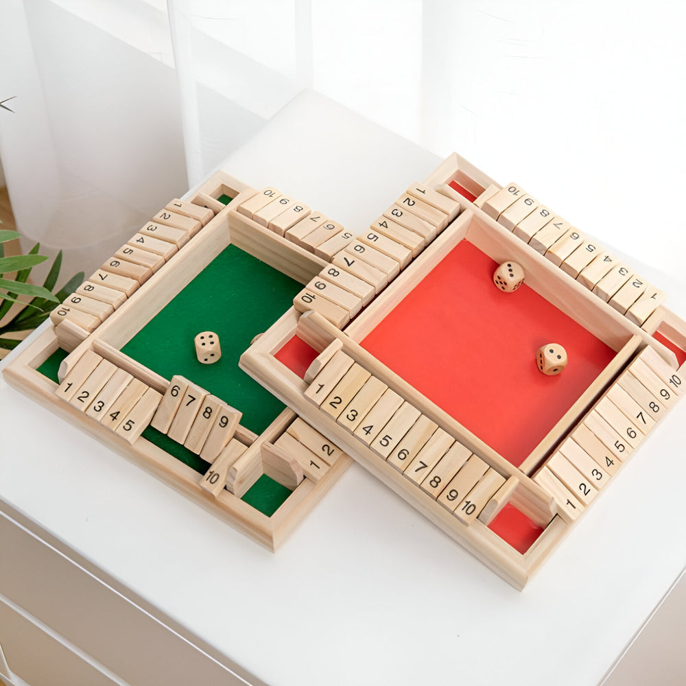 Wooden Math Board Game For Families Educational Tabletop Set | Temsk