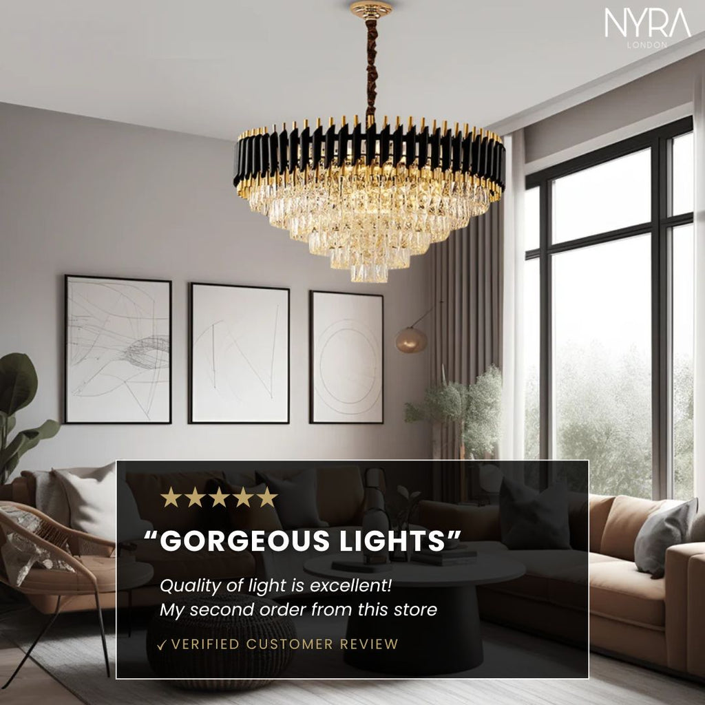 Aurelius Chandelier Collection with Adjustable Cords and Shade Options | Temsk