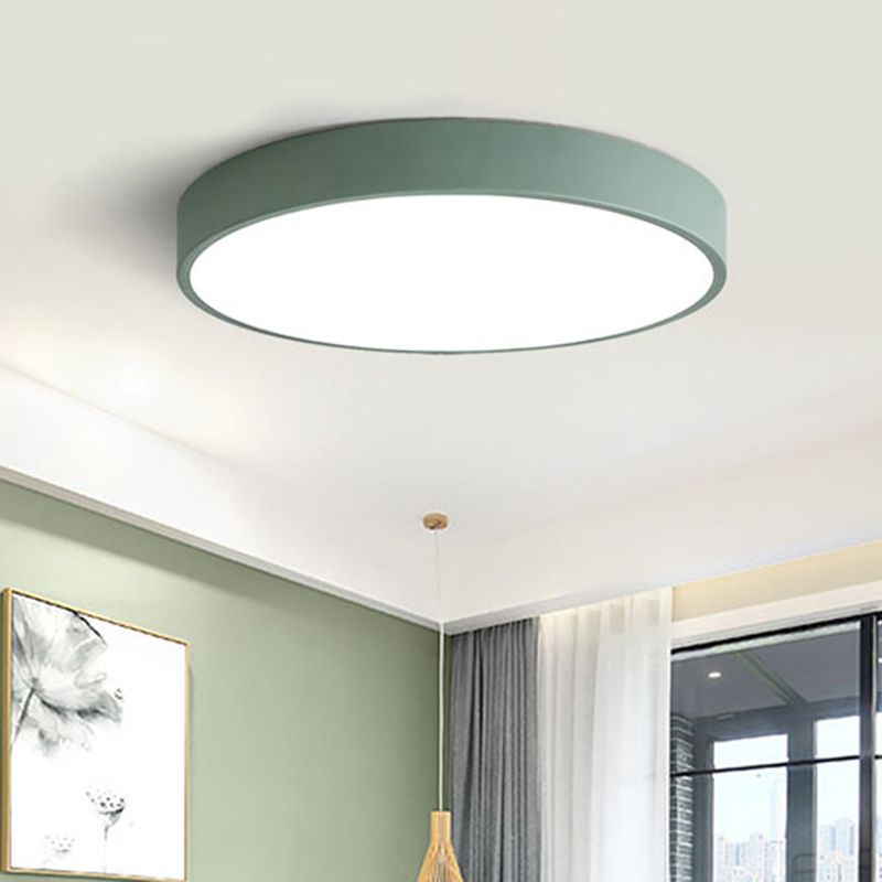 Nova růžové a šedé kulaté stropní svítidlo do obývacího pokoje s LED | Temsk