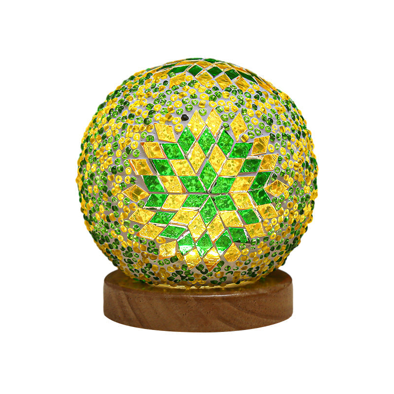 LumaNest Glass LED Table Lamp With Dimmable Glow for Cozy Rooms | Temsk