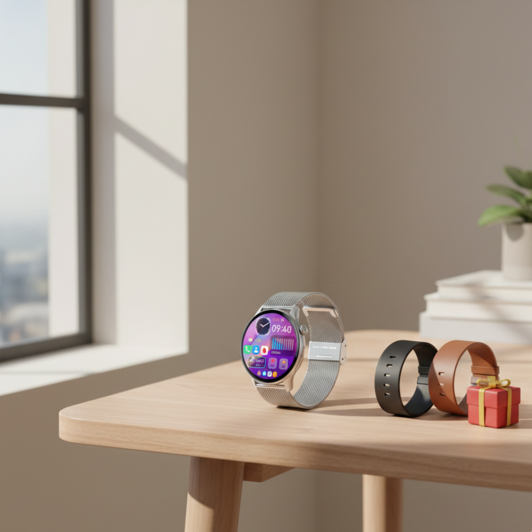 Women’s AMOLED Smartwatch With Waterproof Design And Bluetooth Calling | Temsk
