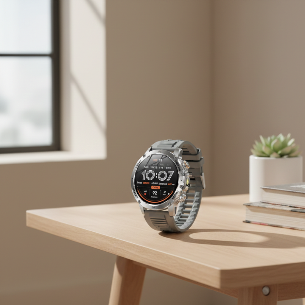 Rugged Outdoor Smartwatch With Waterproof Tactical Design And Long Battery Life | Temsk