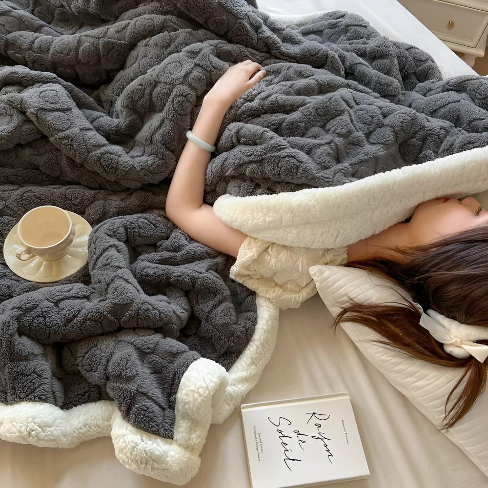 Couverture sherpa Nova Heart pour confort du salon | Temsk