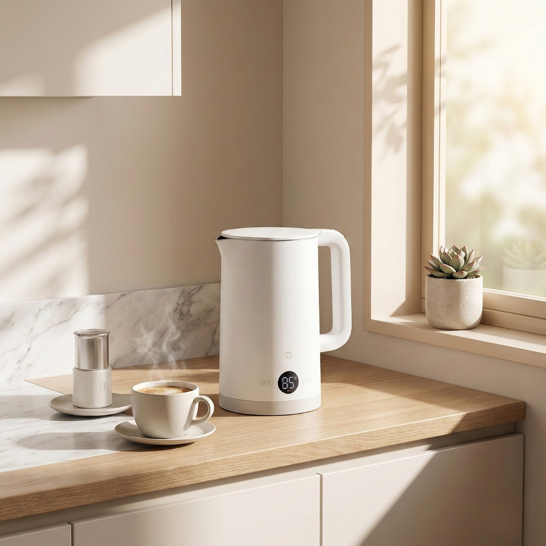 Stainless Steel Electric Kettle 1.7L Capacity For Home Kitchen | Temsk