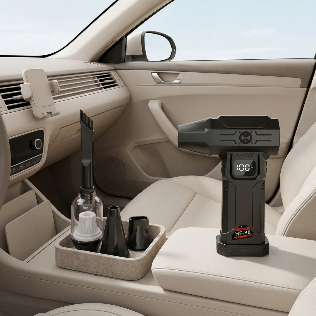 Turbo Air Portable Car Vacuum Cleaner For Cars And Small Spaces | Temsk