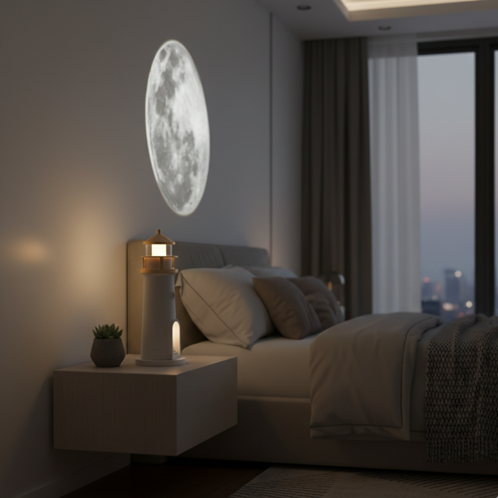 Night Light Projection With Speaker For Cozy Home Ambience | Temsk