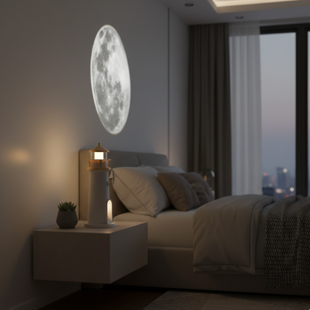 Night Light Projection With Speaker For Cozy Home Ambience | Temsk
