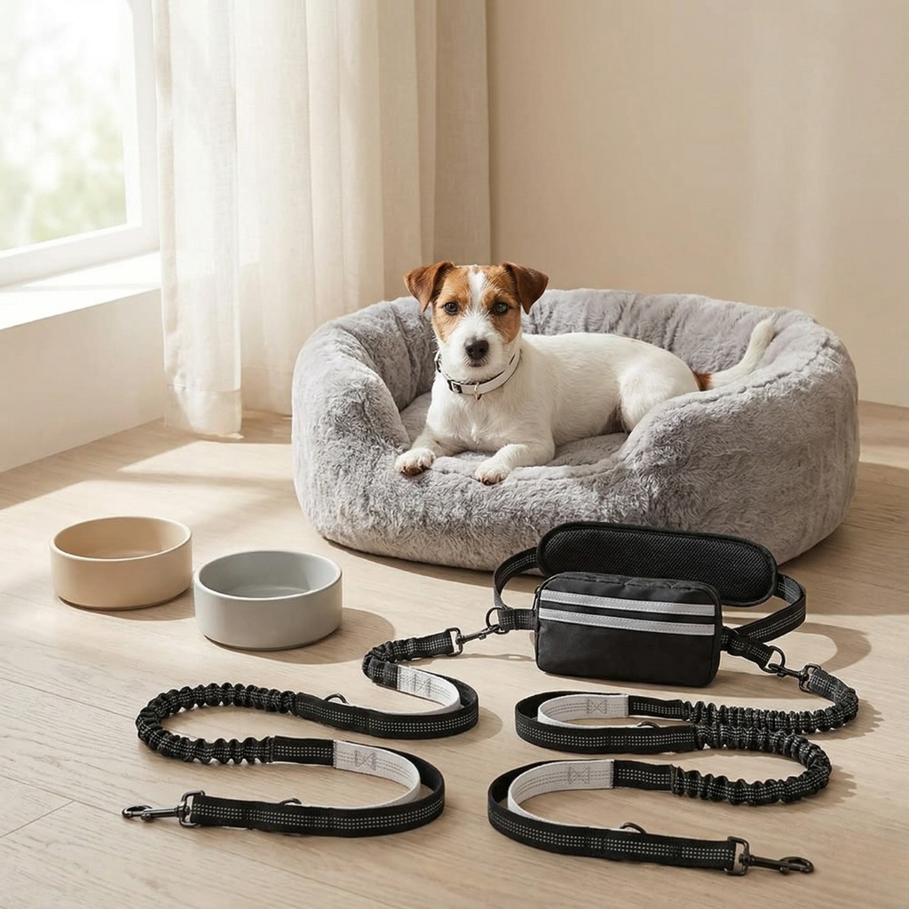 Hands-Free Dog Leash With Pouch For Everyday Walks | Temsk