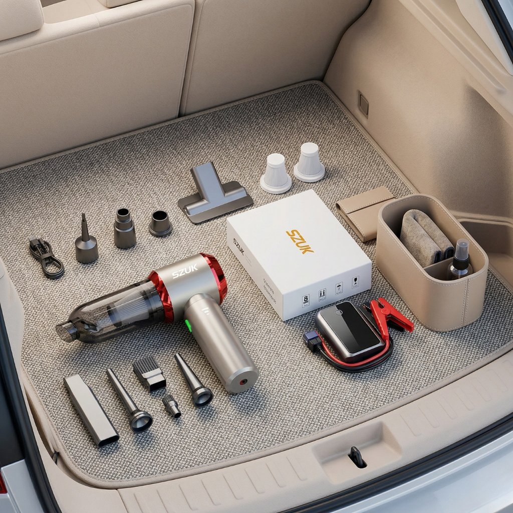 Compact Handheld Car Vacuum Cleaner For Car Interiors | Temsk