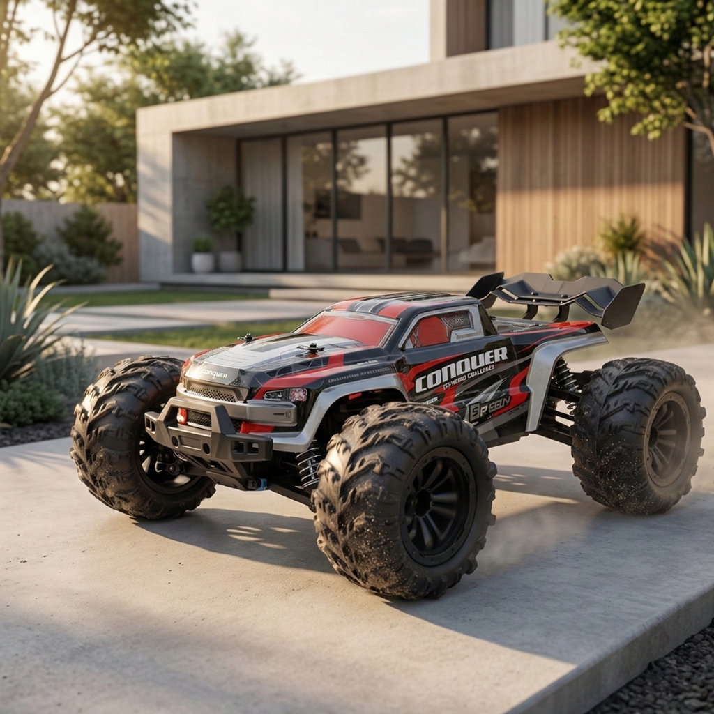 1:16 Scale 4WD RC Monster Truck 70 Kilometers Per Hour High Speed Off Road Crawler | Temsk