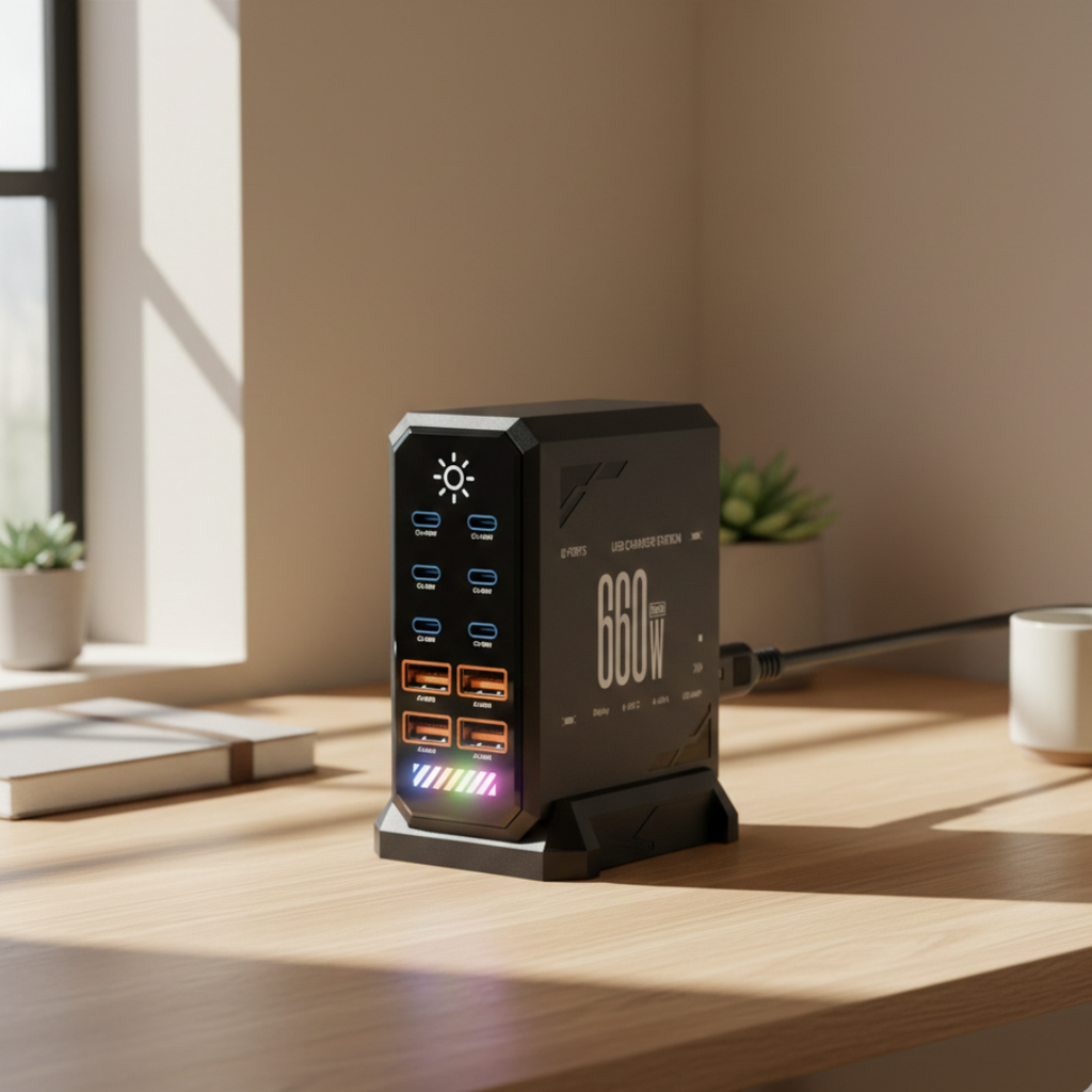 USB-C Charging Station for Multiple Devices and More | Temsk