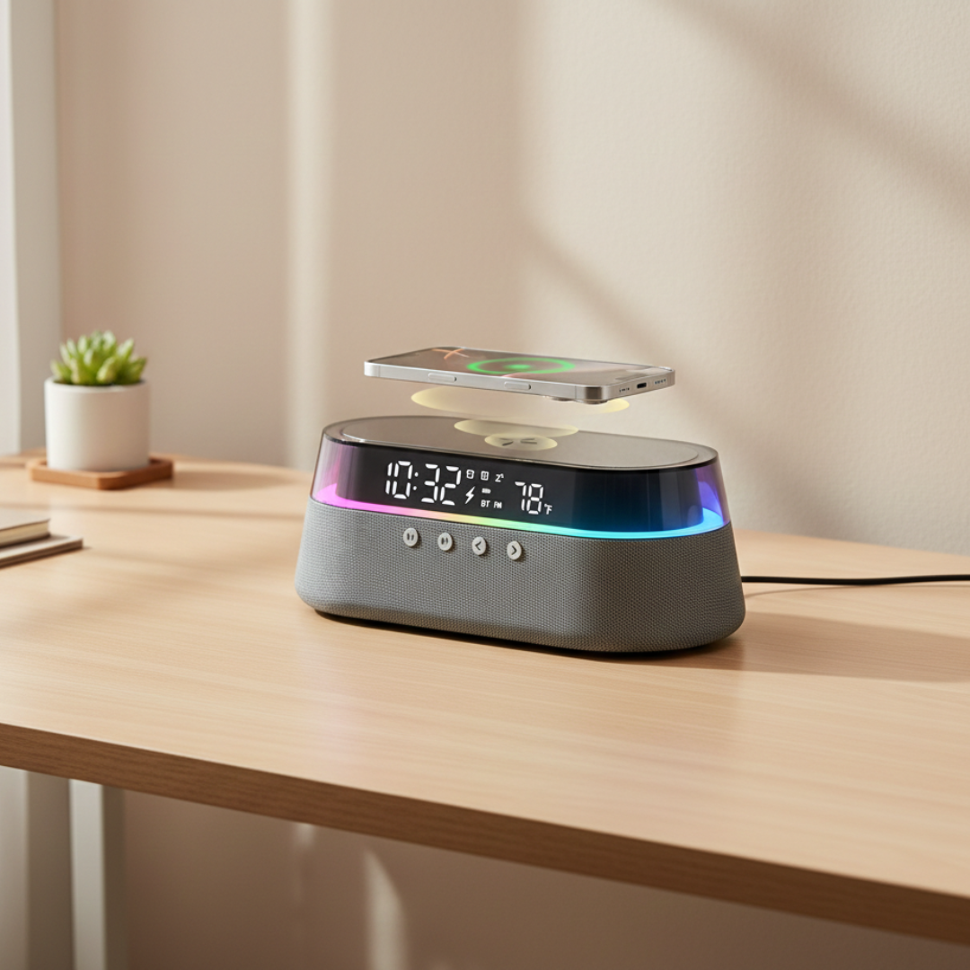 Sveglia smart con altoparlante Bluetooth per la camera da letto | Temsk