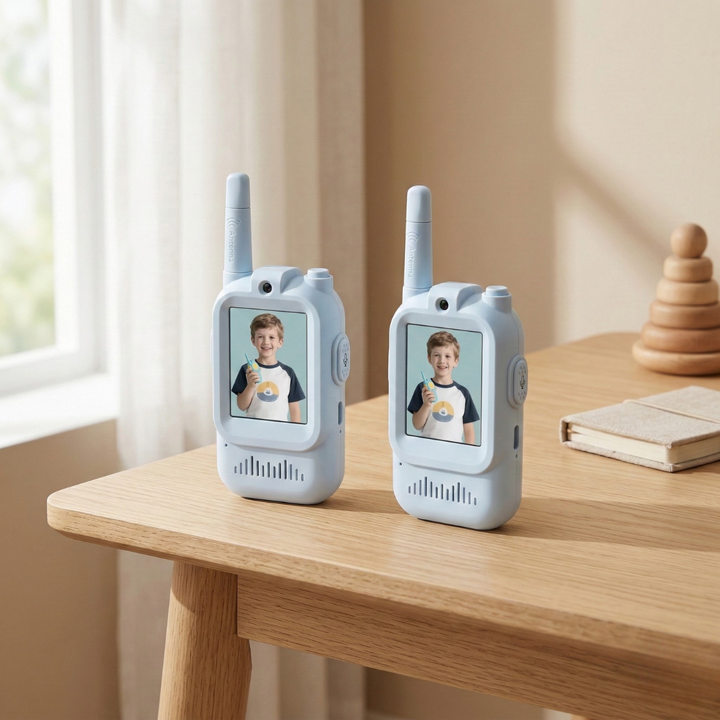 Video Walkie Talkies for Kids Ages 3 to 6 for Playtime Communication | Temsk