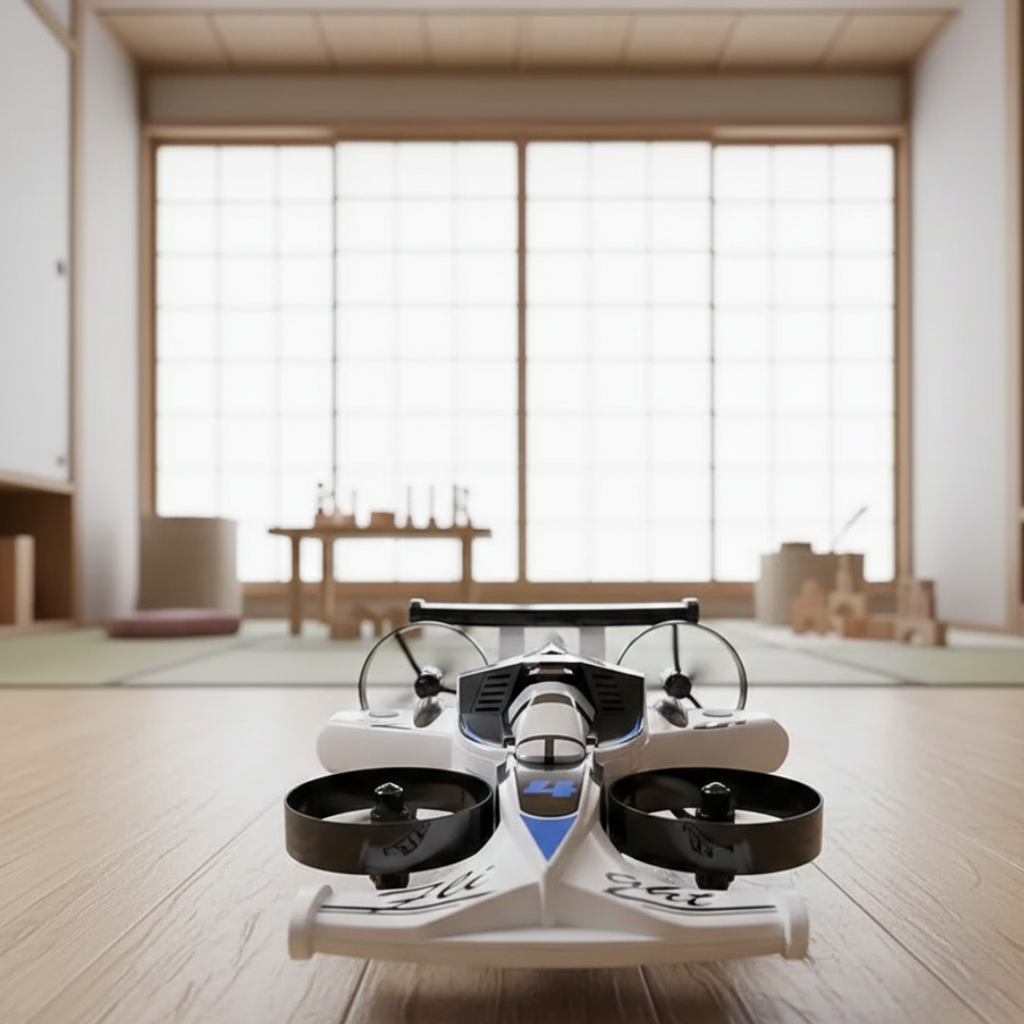 2-In-1 RC Stunt Car And Drone With 360-Degree Rotating Remote Control Vehicle | Temsk