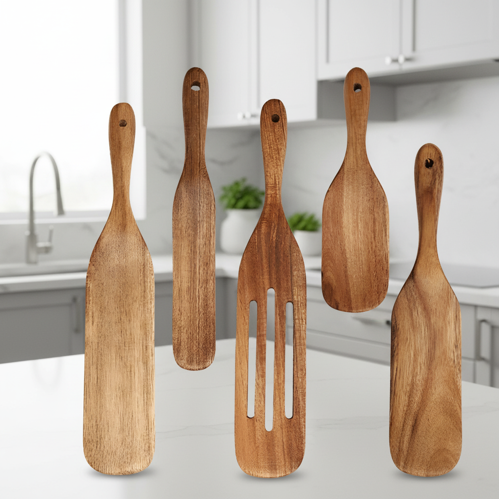 TerraWood Teak Kitchen Set Sustainable And Durable For Every Preparation | Temsk