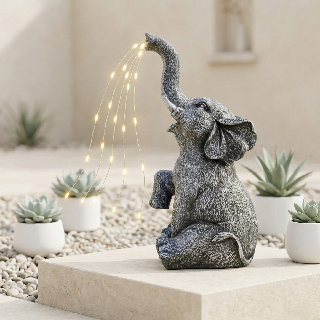 Solar Elephant Garden Ornament Solar Elephant Garden Ornament | Temsk