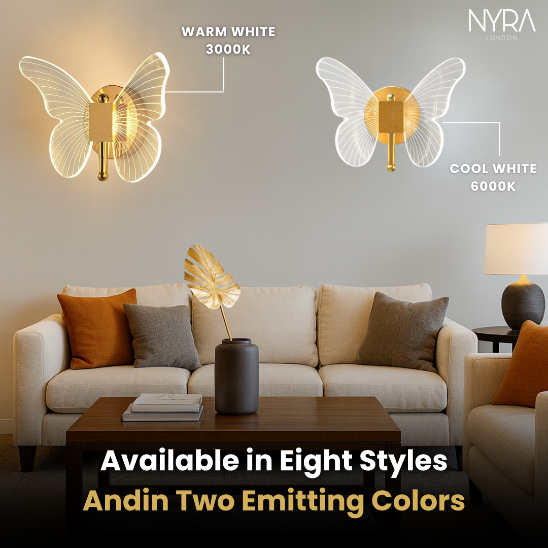 LumaWing Butterfly LED Wall Light Collection With Soft Glow | Temsk