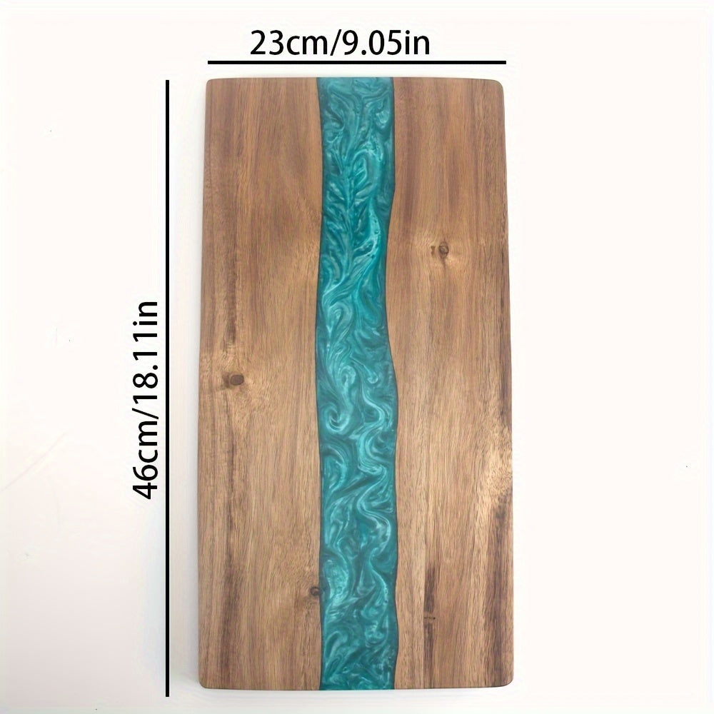Acacia Wood Resin River Board For Charcuterie And Cheese | Temsk