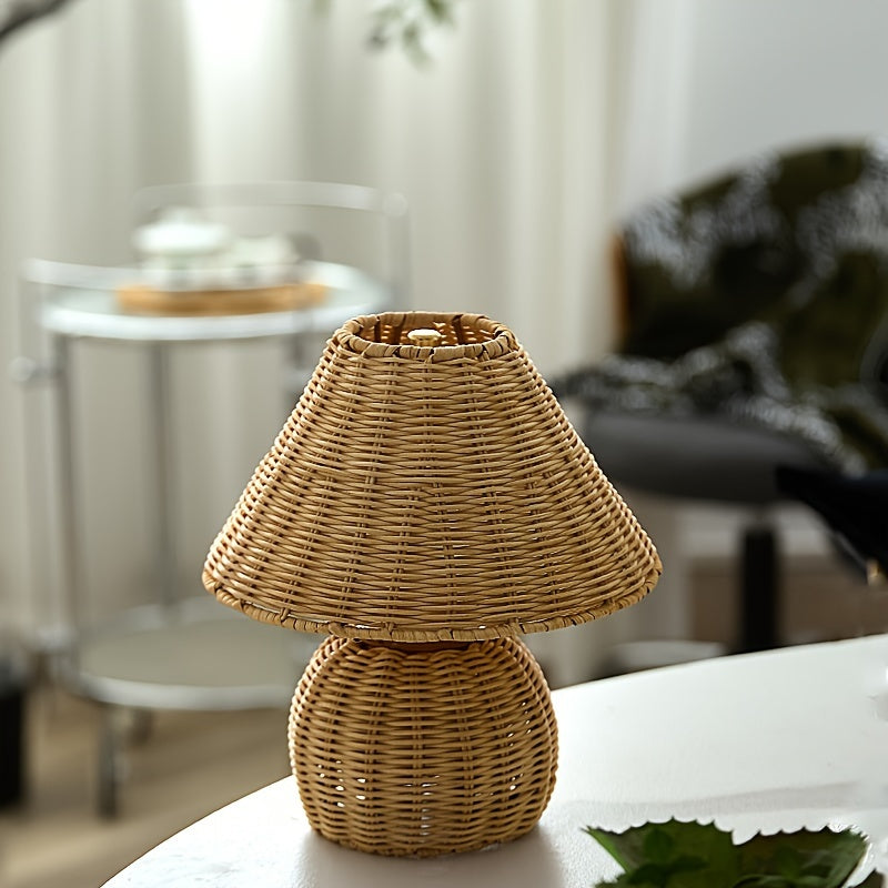 USB-betriebene Bambus-Schreibtischlampe für Boho-Akzentbeleuchtung | Temsk