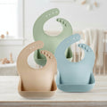 Flexible Silicone Baby Bib With Adjustable Neck And Waterproof Surface | Temsk