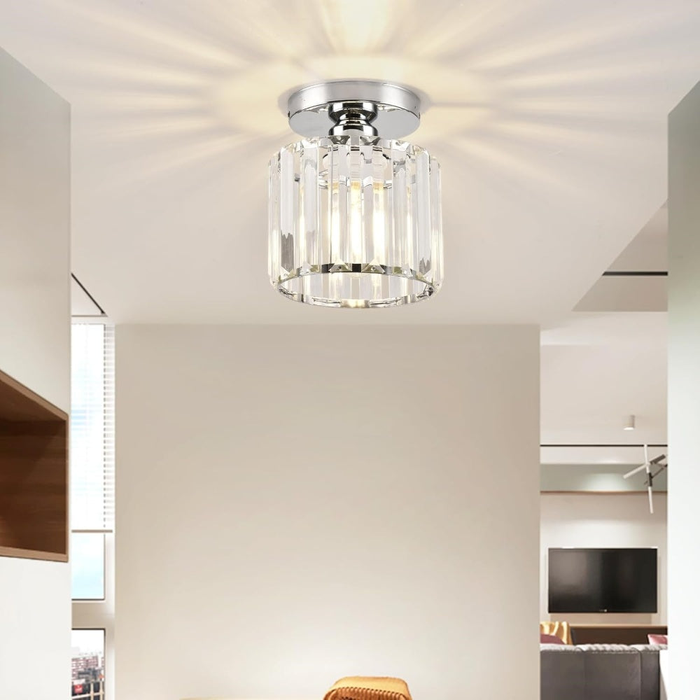 Crystal Ceiling Light E27, Surface Mounted, Modern Hall and Living Room | Temsk