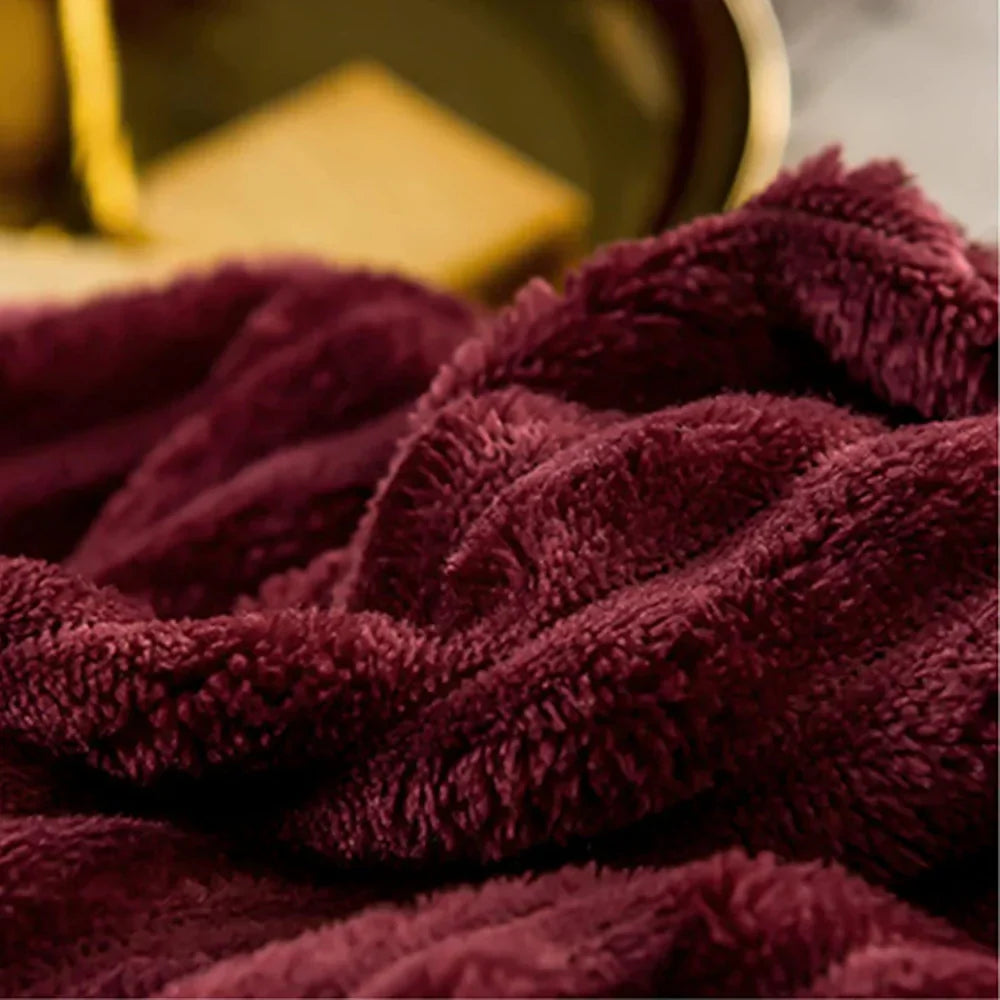 Winter Plush Duvet Cover Set With Bedspread Look Design | Temsk