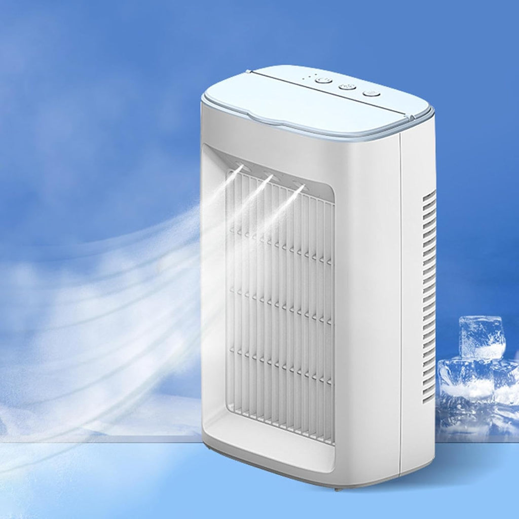 Kompakte tragbare USB-Klimaanlage mit Luftbefeuchter und Ventilator | Temsk