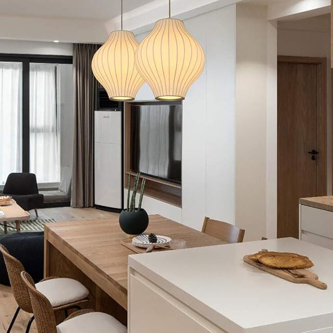 Lyra Silk and Steel Bubble Pendant Lamp for Modern Interiors | Snurv | Temsk