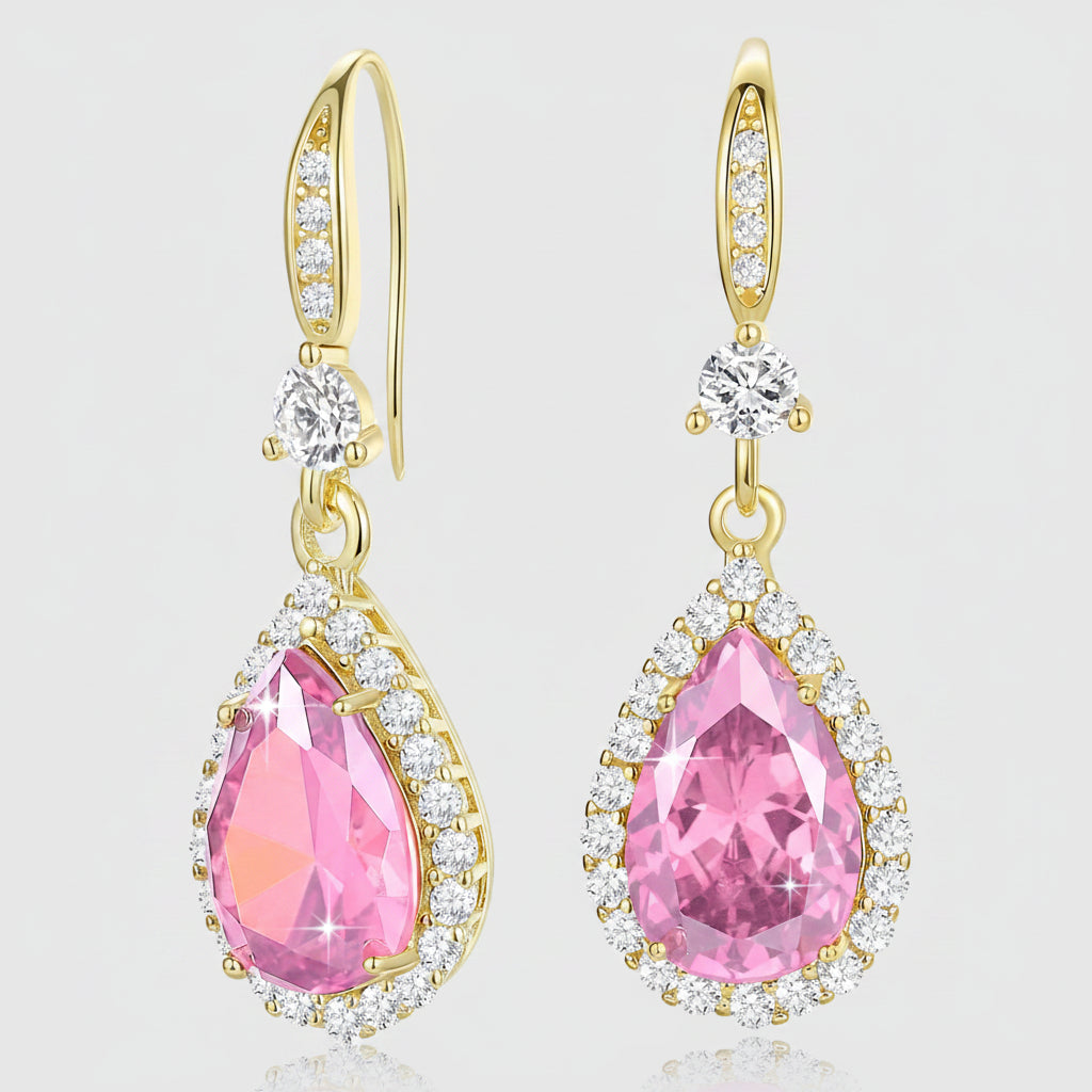 Birthstone Teardrop Earrings for Mother's Day Gift | Temsk