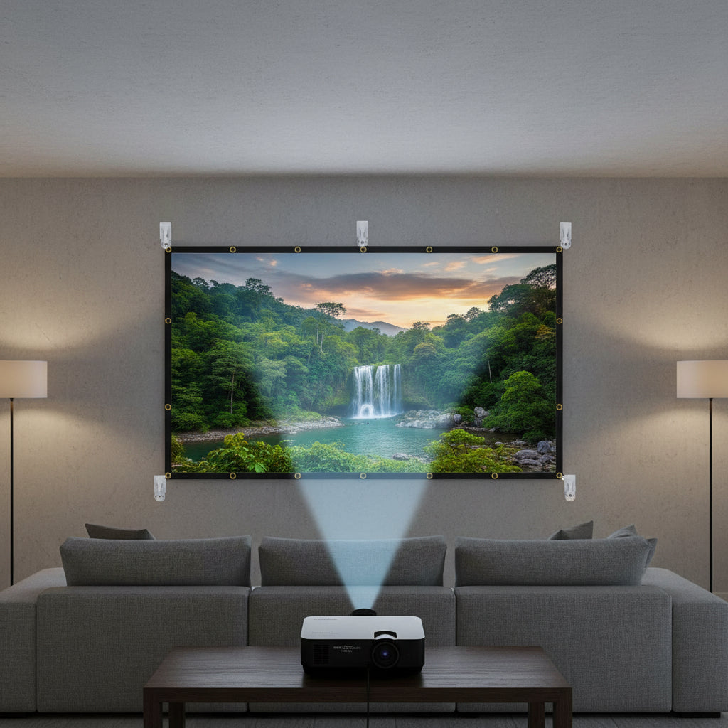 Lightweight 120 Inch Screen For Outdoor Projection And HD Viewing | Temsk