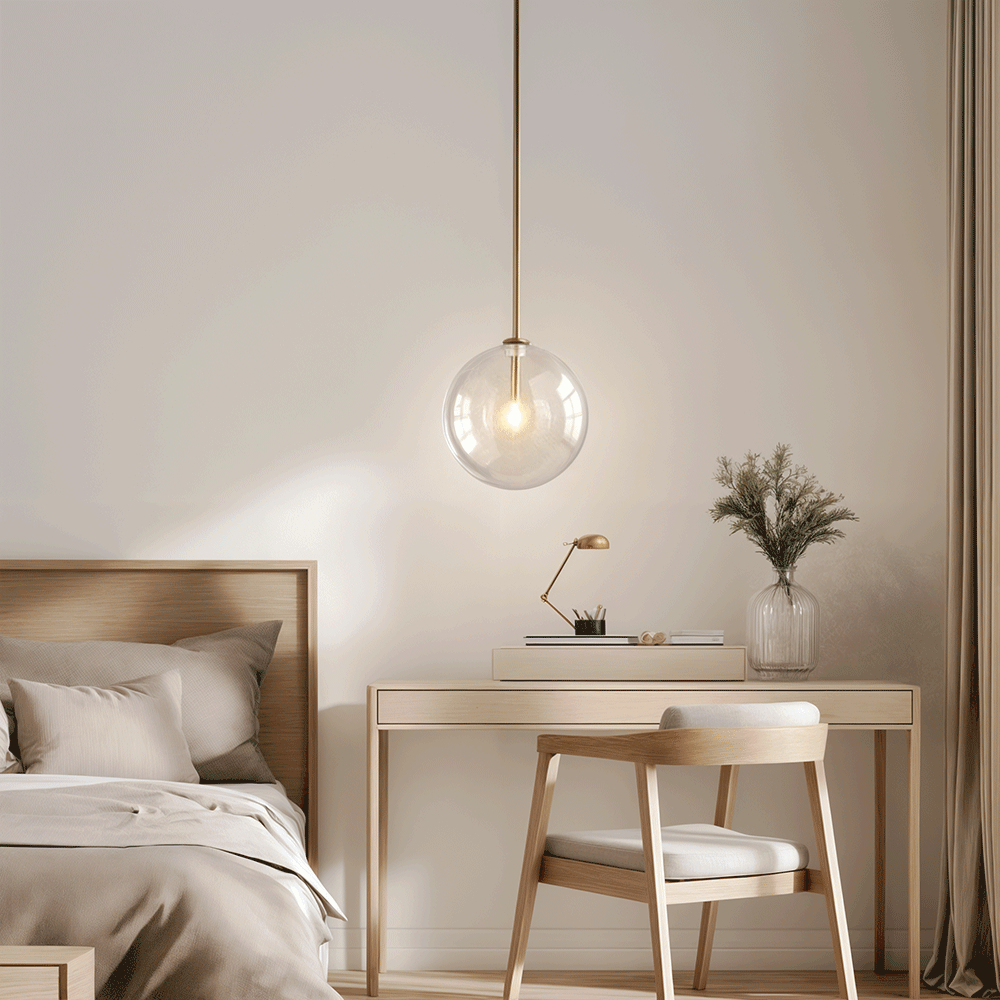 Lunel Glass Ball Pendant Light for Nordic Modern Homes | Temsk