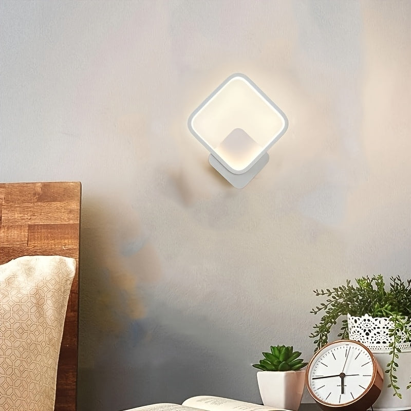 Modern Square LED Wall Lamp For Clean Geometric Interior Lighting | Temsk